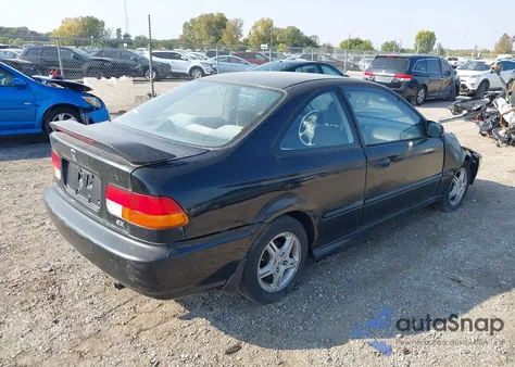 1998 Honda Civic Ex из США, поврежденный, VIN 1HGEJ8244WL000500